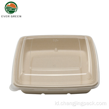Eco Friendly Biodegradable Salad Packaging Container Makanan